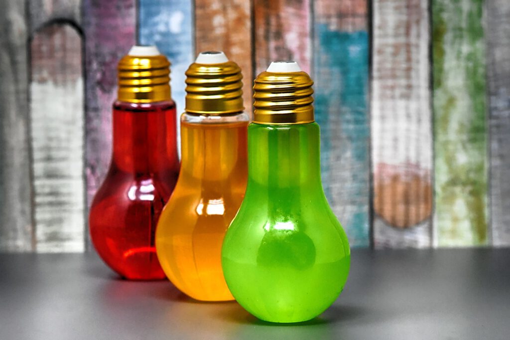 energy drinks, light bulbs, bottles-3881513.jpg